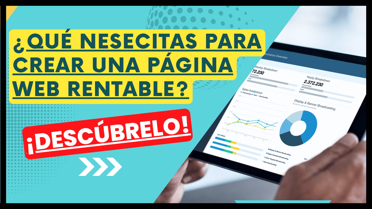 ¿Qué nesecitas para crear una página web rentable?¡Descúbrelo!